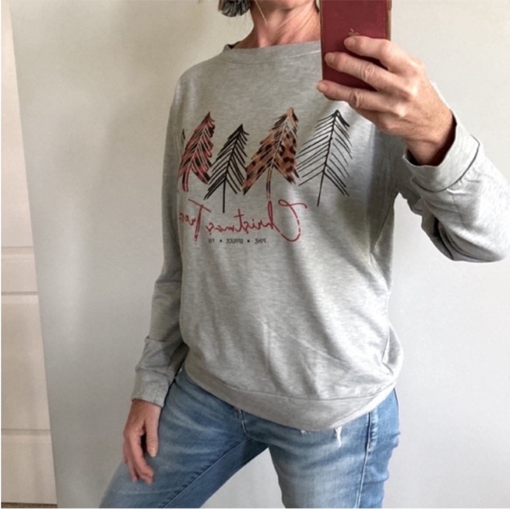 ‘Christmas Tree Pine Spruce Fir’ Long Sleeve Top - Picture 5 of 7